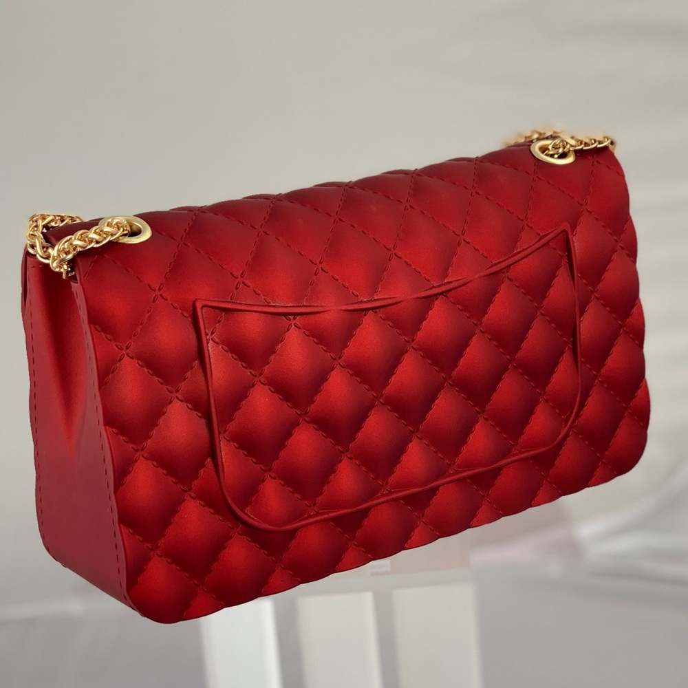 Red Jelly Handbag Crossed body Purse - Picture 4 of 8